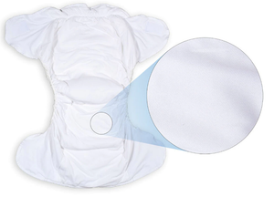 InControl Fitted Nighttime Cloth Diaper - White - myabdlsupplies