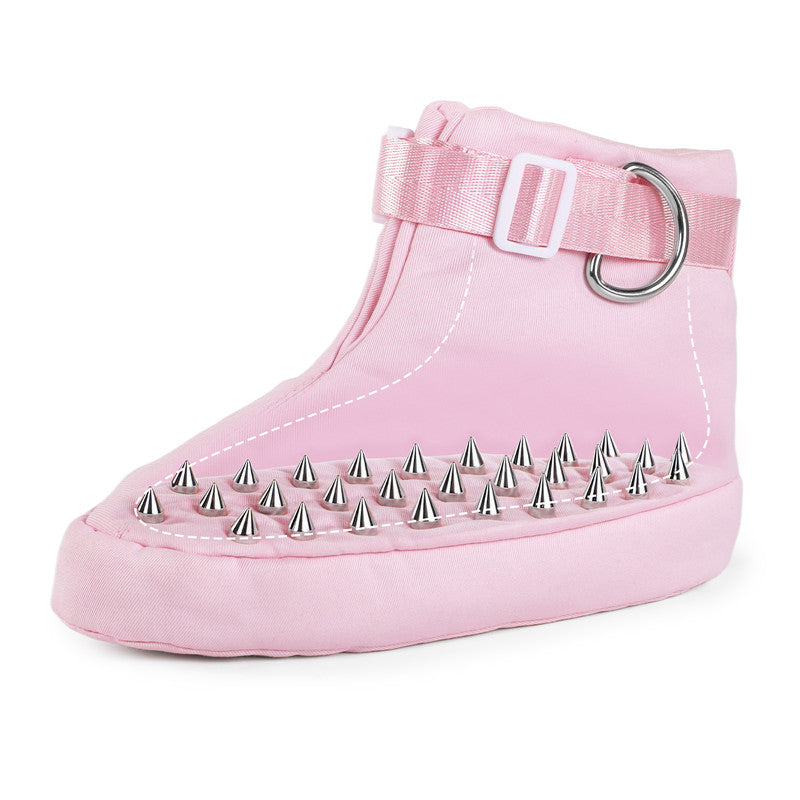 Forced Regression Crawling Trainer Locking Booties with Spike Blue
