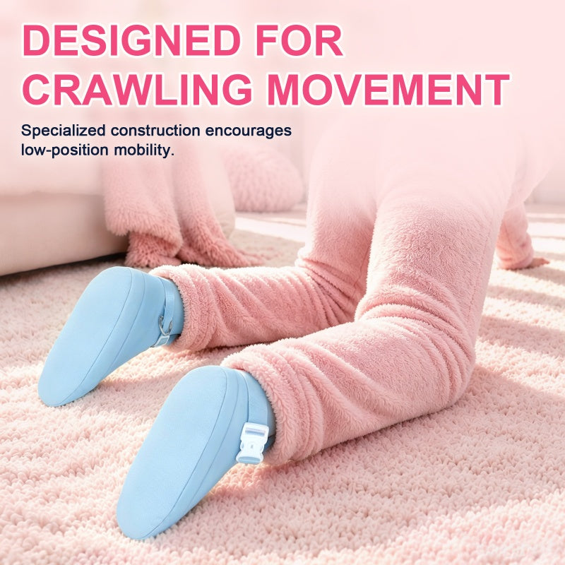 Forced Regression Crawling Trainer Locking Booties with Spike Blue