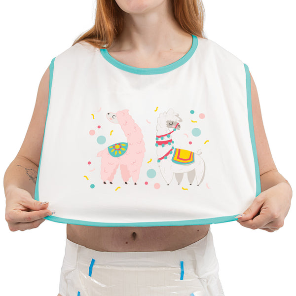 Alpaca Printed Adult Bib V2