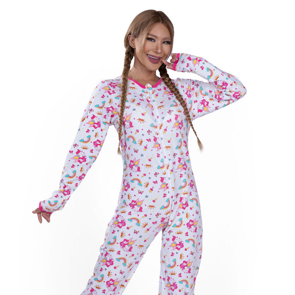 Lil Bella Zippered Adult Footed Jammies - myabdlsupplies