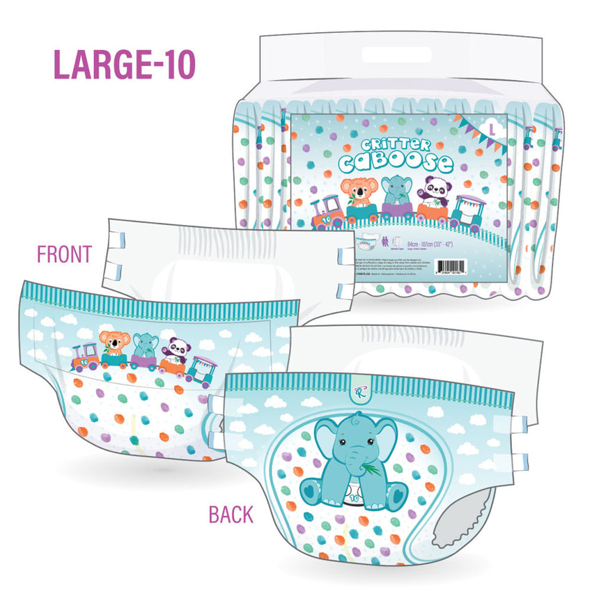 Critter Caboose Adult Diapers Sample Pack