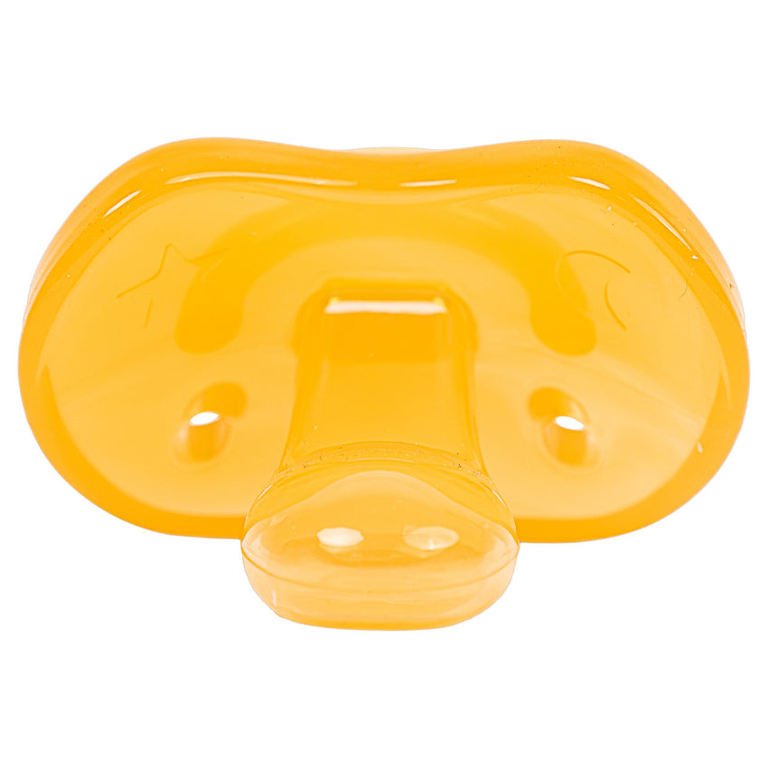 Gummi Silicone Adult Pacifier - Amber