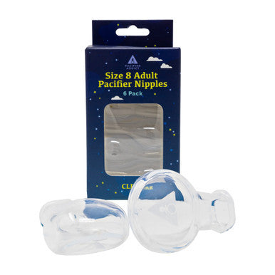 Clear Hypnos Replacement Size 8 Pacifier Teats
