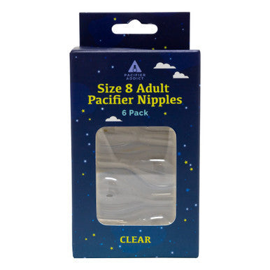 Clear Hypnos Replacement Size 8 Pacifier Teats