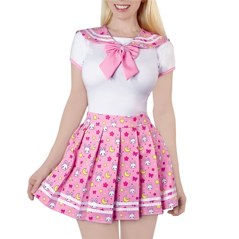 Cosplay Magical Girls Onesie Skirt Set Usagi Moon