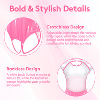 Latex-Like Peekaboo Onesie Bodysuit