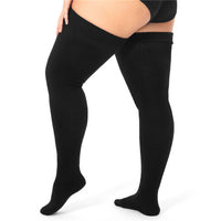 Plus Size Cable Knitted Thigh High Socks