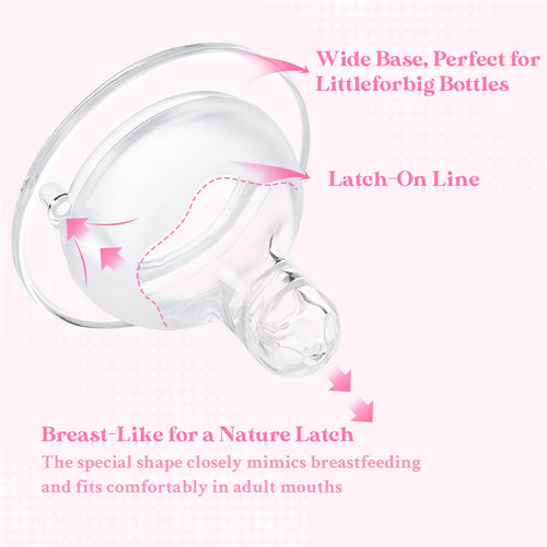 Spiral Texture Bottle Nipples 3-  Pack
