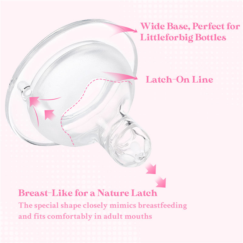 Spiral Texture Bottle Nipples 3-  Pack