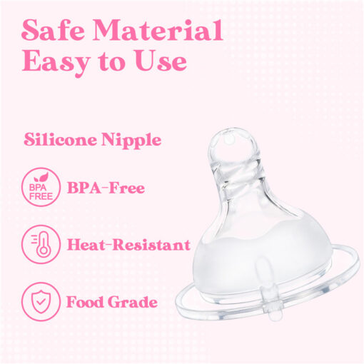 Spiral Texture Bottle Nipples 3-  Pack
