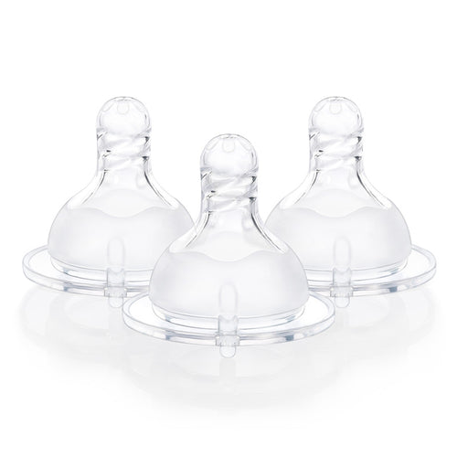 Spiral Texture Bottle Nipples 3-  Pack