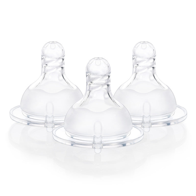 Spiral Texture Bottle Nipples 3-  Pack