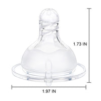 Spiral Texture Bottle Nipples 3-  Pack