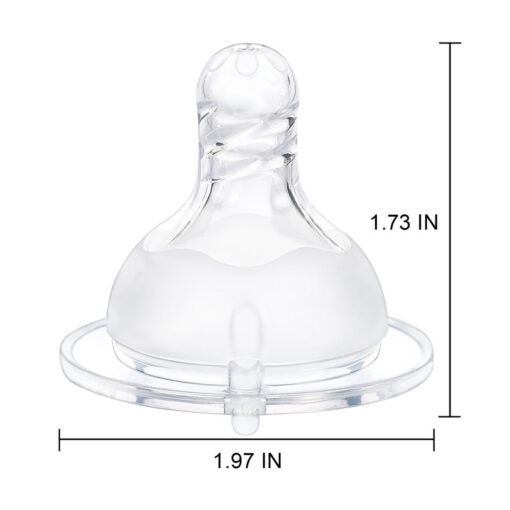Spiral Texture Bottle Nipples 3-  Pack