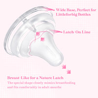 Textured Surface Bottle Bottle  Nipples 3-Pack