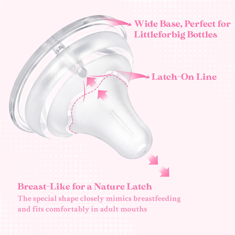 Textured Surface Bottle Bottle  Nipples 3-Pack