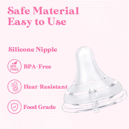 Textured Surface Bottle Bottle  Nipples 3-Pack