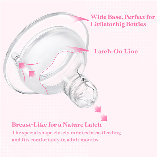 Soft Touch Bottle Nipples for  Adults Assorted 3-Pack