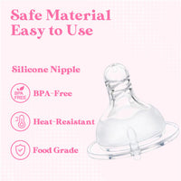 Soft Touch Bottle Nipples for  Adults Assorted 3-Pack