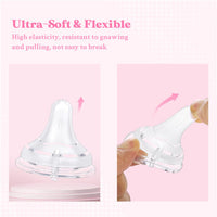 Soft Touch Bottle Nipples for  Adults Assorted 3-Pack