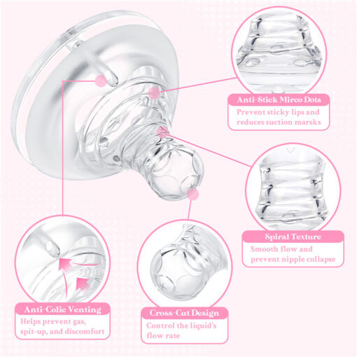 Soft Touch Bottle Nipples for  Adults Assorted 3-Pack