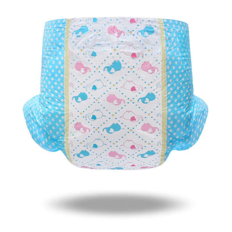 Little Trunks Printed Adult Baby Diaper 2 Pieces