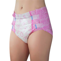 Nursery Pink Printed Adult Baby Diaper 2 Pieces