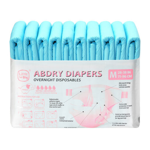 ABDry Ultra Absorbent Diapers 10 Pieces Pack Blue PRE SALES ITEM