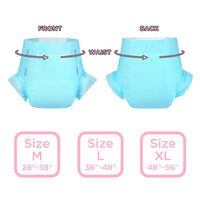 ABDry Ultra Absorbent Adult Diapers 2 Pieces Sample Pack Blue (M)/(L)/(XL)