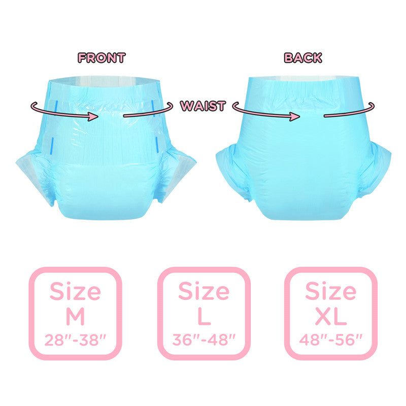 ABDry Ultra Absorbent Adult Diapers 2 Pieces Sample Pack Blue (M)/(L)/(XL)