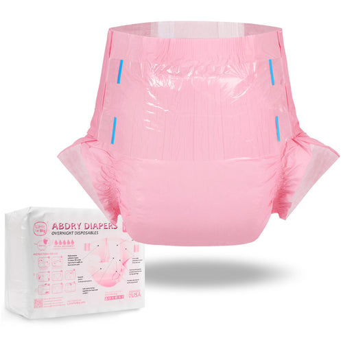 ABDry Ultra Absorbent Diapers 10 Pieces Pack Pink