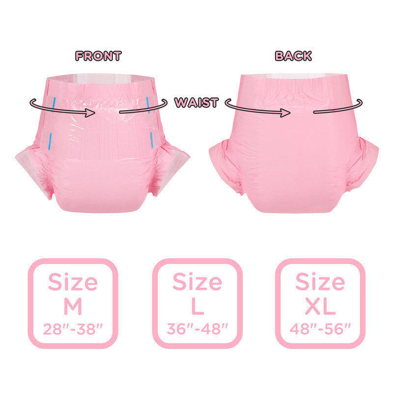 ABDry Ultra Absorbent Adult Diapers 2 Pieces Sample Pack Pink (M)/(L)/(XL)