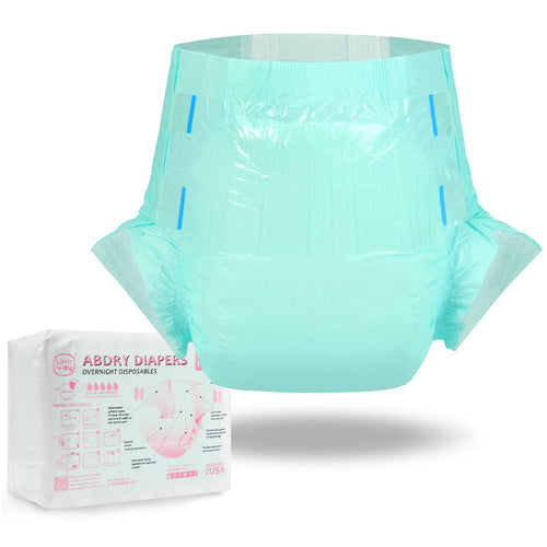 ABDry Ultra Absorbent Diapers 10 Pieces Pack Green