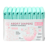 ABDry Ultra Absorbent Diapers 10 Pieces Pack Green
