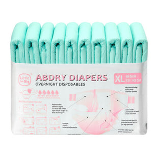 ABDry Ultra Absorbent Diapers 10 Pieces Pack Green
