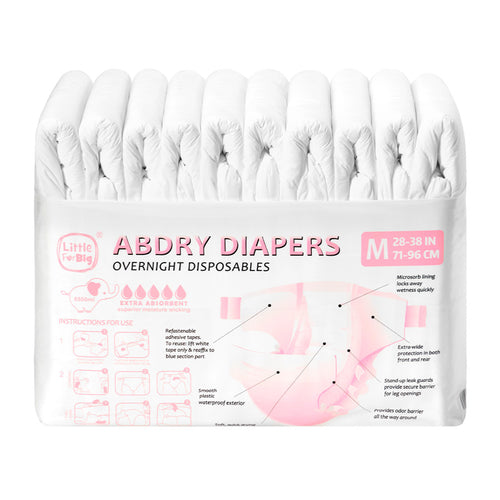 ABDry White Adult Diapers Pack