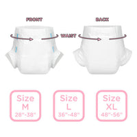 ABDry White Adult Diapers Pack