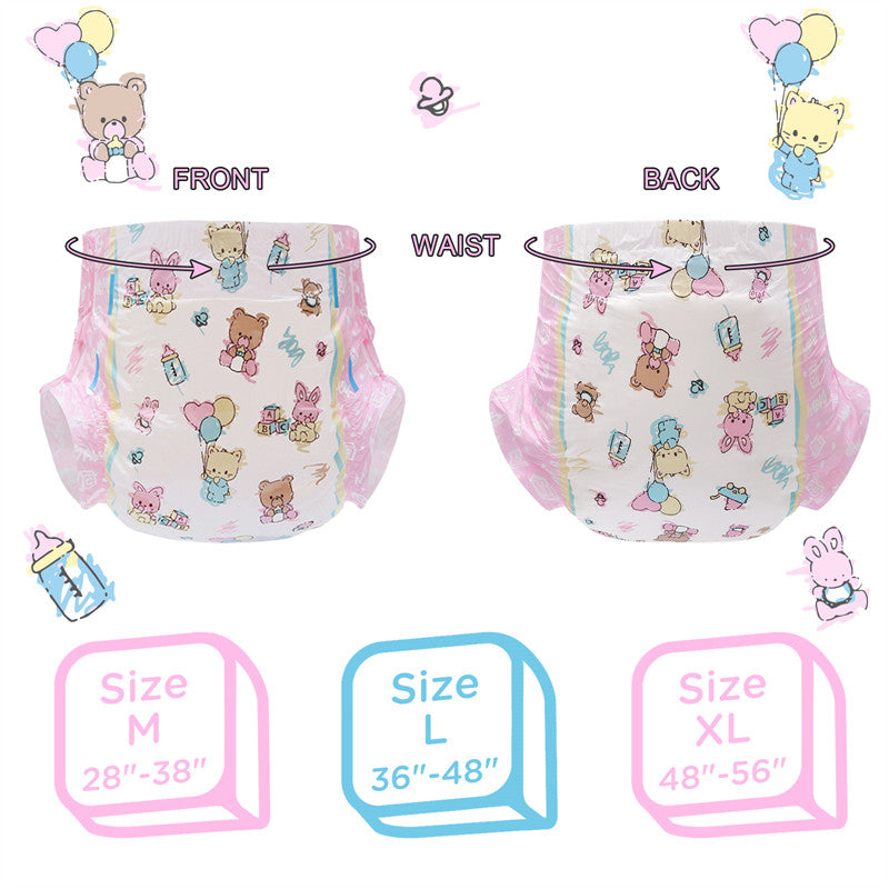 Baby Cuties Adult Diapers 2 Pieces Sample Pack(M)/(L)/(XL)