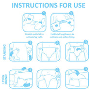 Potty Pants Adult Diapers 2 Pieces Sample Pack(M)/(L)/(XL)