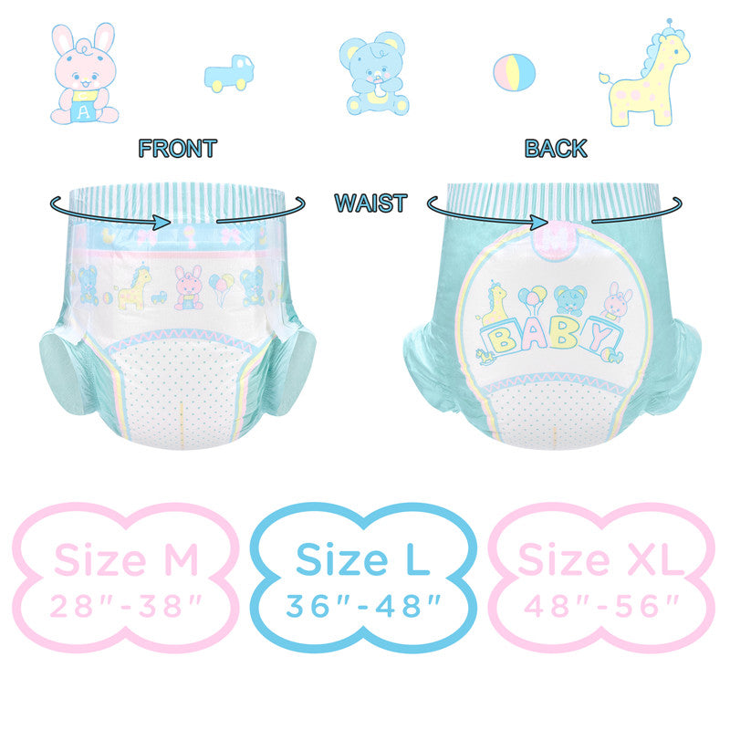 Baby Parade Cloth Back Adult Diapers 2 Pieces Sample Pack(M)/(L)/(XL)