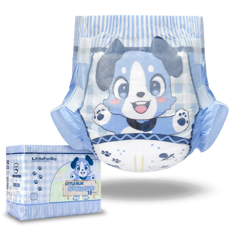 Little Blue BabyFur Cloth Back Diapers 10 Pieces Pack