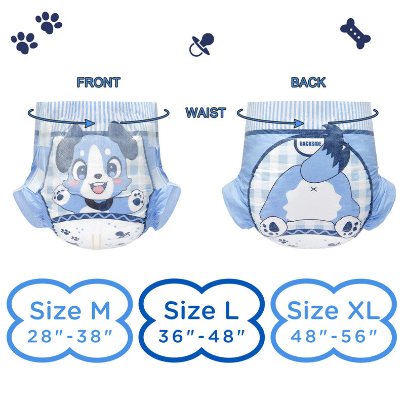 Little Blue BabyFur Cloth Back Diapers 2 Pieces Sample Pack(M)/(L)/(XL)