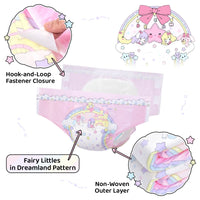 Fairy Littles in Dreamland Ultra Absorbent Cloth Back Adult Diapers 10 Pieces Pack PRE SALES ITEM. THIS ITEM IS NOT IN STOCK AND PRE SALES ONLY