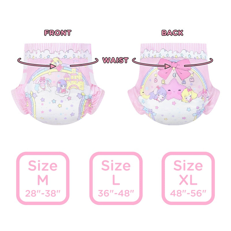Fairy Littles in Dreamland Ultra Absorbent Cloth Back Adult Diapers 10 Pieces Pack PRE SALES ITEM. THIS ITEM IS NOT IN STOCK AND PRE SALES ONLY