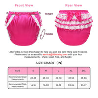 Pretty in Rose Satin Over Adult Diaper Cover