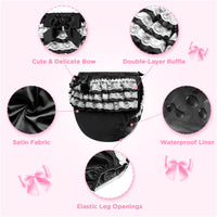 Pretty in Black Satin Over Adult Diaper Cover