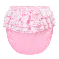 Pretty in Pink Satin Over Adult Diaper Cover PRE SALES ITEM