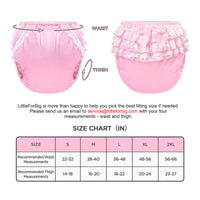 Pretty in Pink Satin Over Adult Diaper Cover