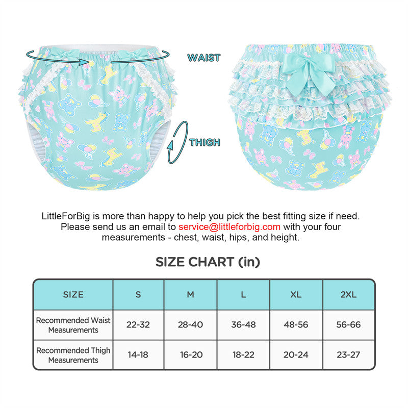 Baby Parade Pattern Ruffle Adult Diaper Cover